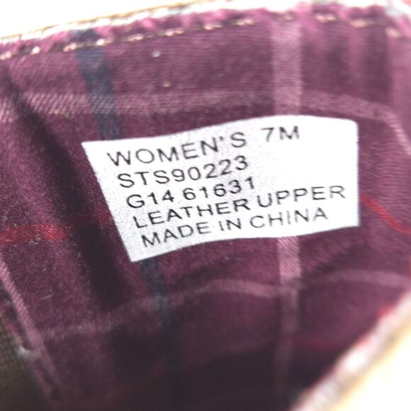 Sperry Top Sider Casual Leather Ankle Boot Womens Size 7 STS90223 Brown Black - Picture 7 of 10